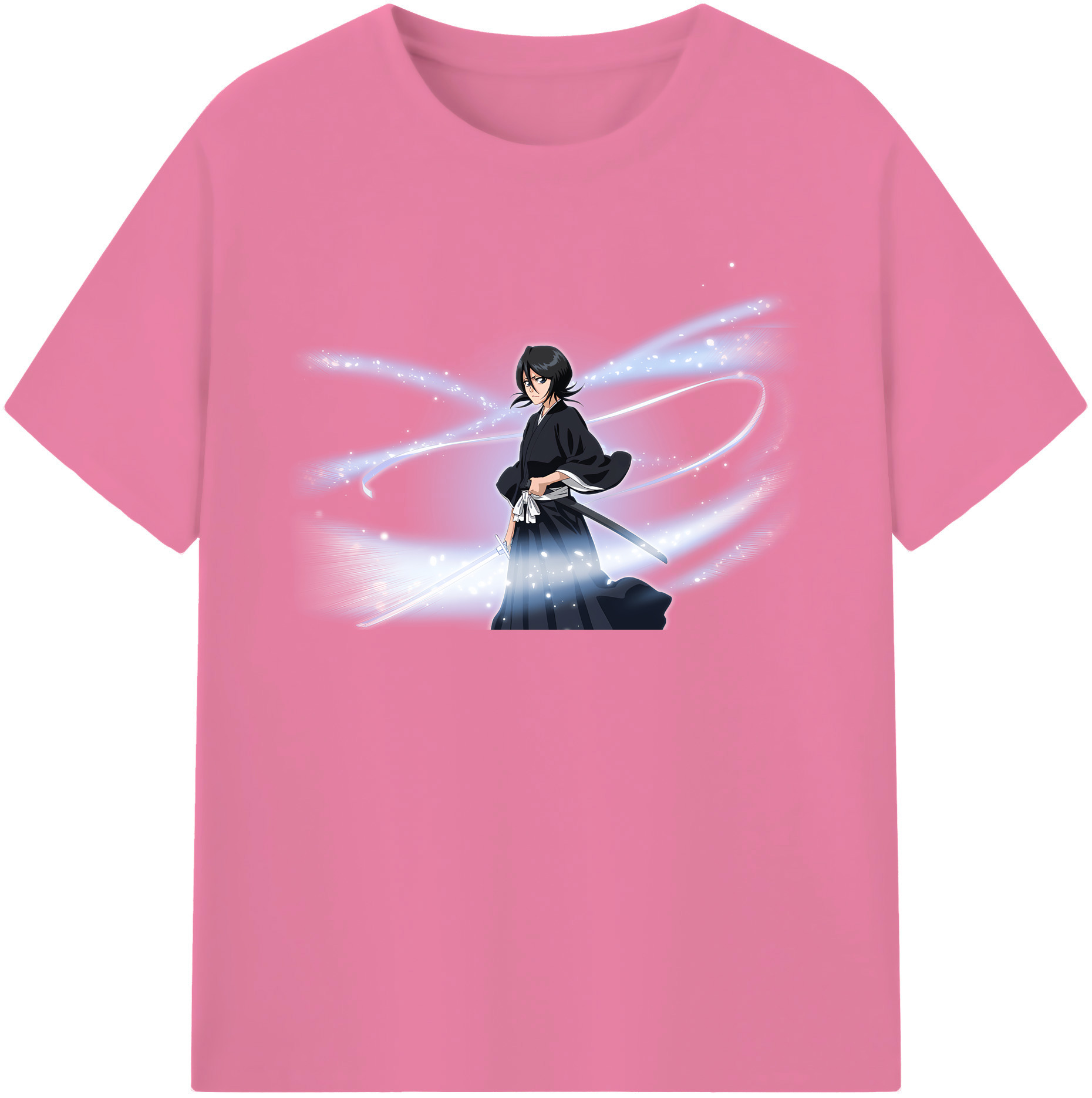 （画像用） ブリーチ 朽木ルキア BLEACH Kuchiki Rukia 綿100％半袖Tシャツ（フロントプリント）